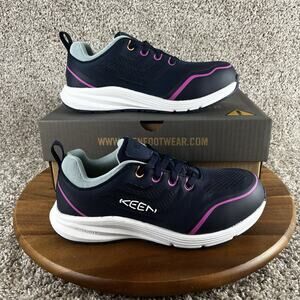 KEEN Utility Minneapolis Women's 9 M Lace Up Shoes Sneakers Black Iris Blue Haze